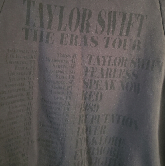 Taylor Swift The Eras Tour Gray Hoodie, Size Medium - Picture 5 of 7